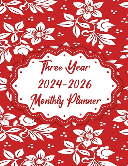 2024-2026 Monthly Planner with Daily To-Do and Notes