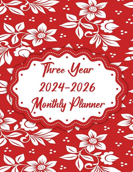 2024-2026 Monthly Planner with Daily To-Do and Notes