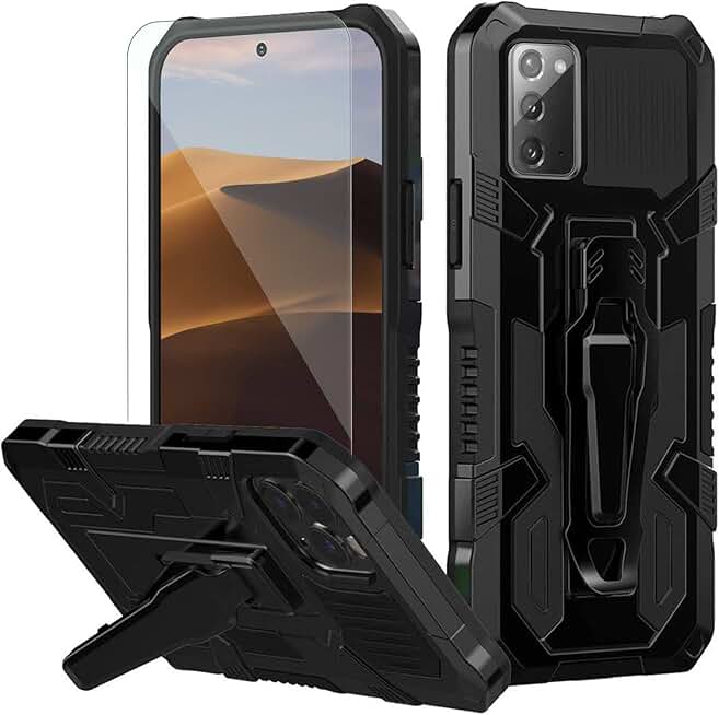 Heavy Duty Shockproof Rugged Case with Screen Protector for Galaxy Note 20 5G