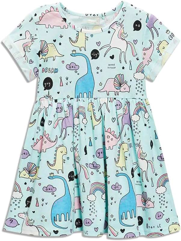 Summer Cotton Dress for Toddler Girls