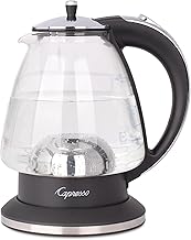 Glass rapid-boil kettle with 2400W power