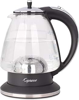 Glass rapid-boil kettle with 2400W power