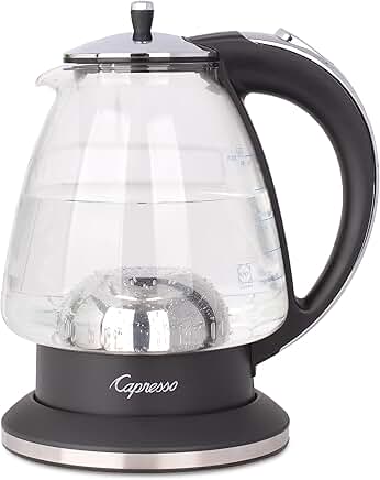 Glass rapid-boil kettle with 2400W power