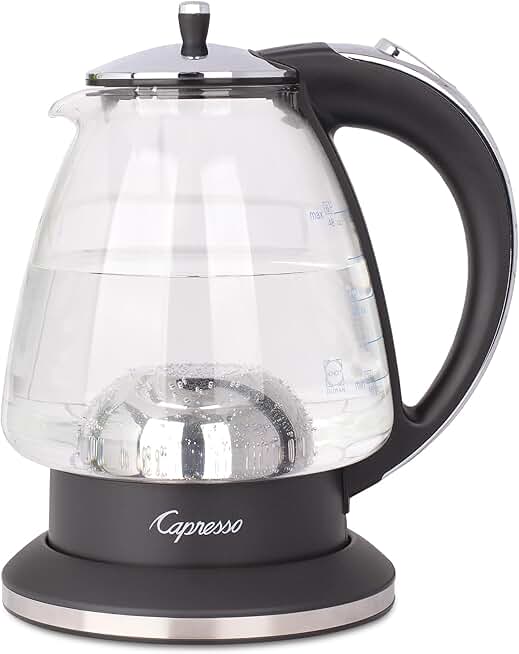 Glass rapid-boil kettle with 2400W power
