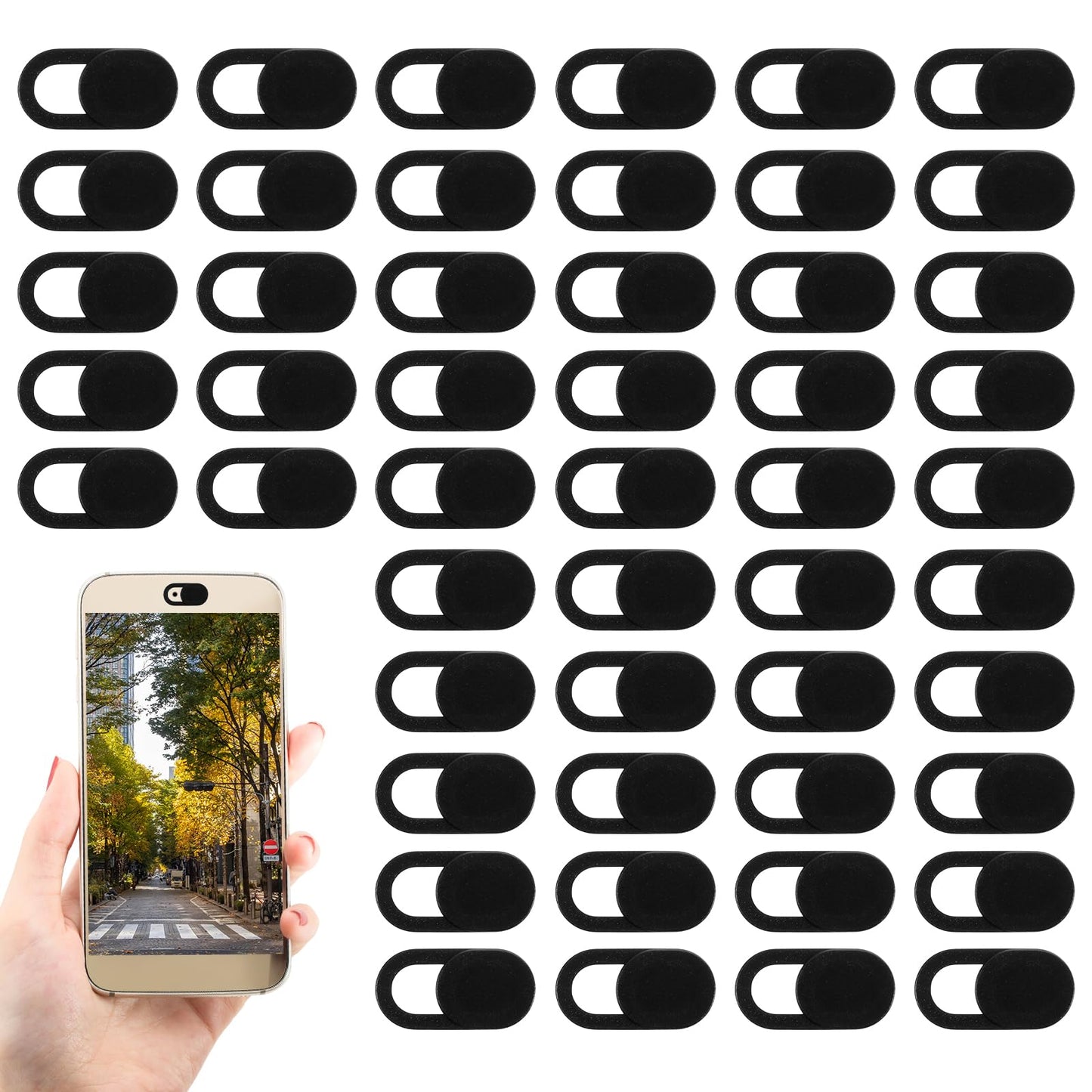 50-Pack Ultra-Thin Webcam Cover Slides for Privacy