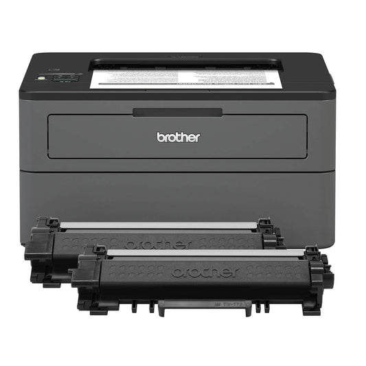 Compact monochrome laser printer with extended print and wireless features