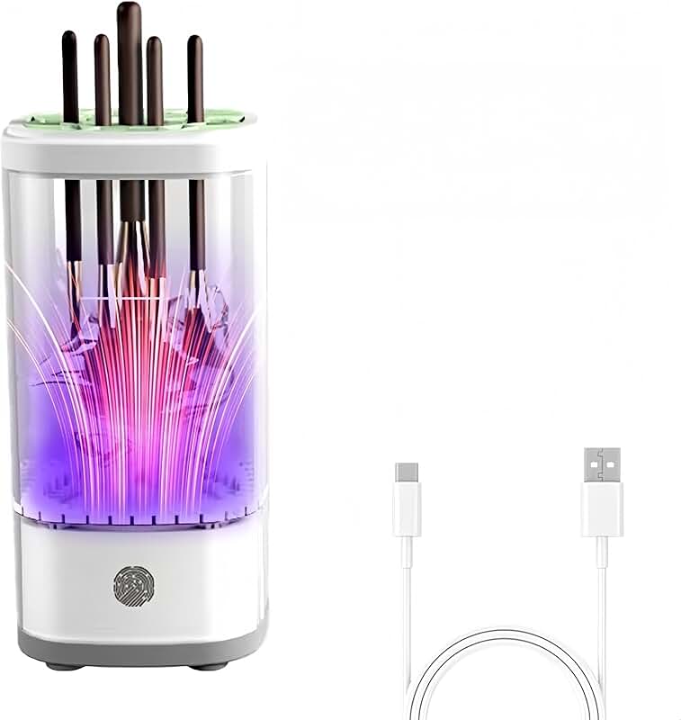 Electric Makeup Brush Cleaner and Dryer with UV-C Light