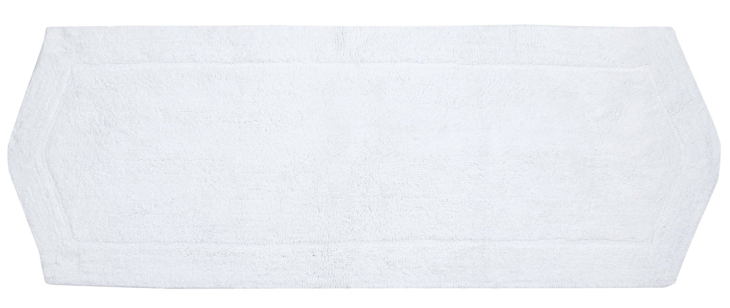Ho e W rs Waterford Absorbent Cotton Soft Bath Rug, achine Washable, 22"x60", White