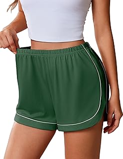 Soft high-waist women's sleep and lounge shorts