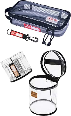 Clear toiletry bag for travel and makeup storage