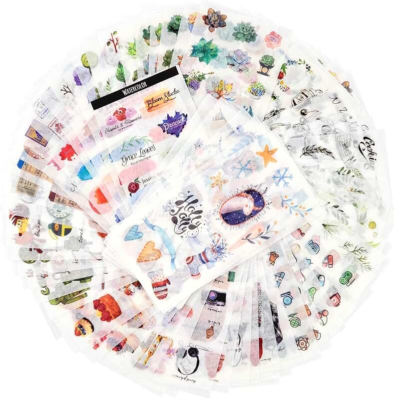 72 Sheets of Assorted Scrapbooking and Planner Stickers