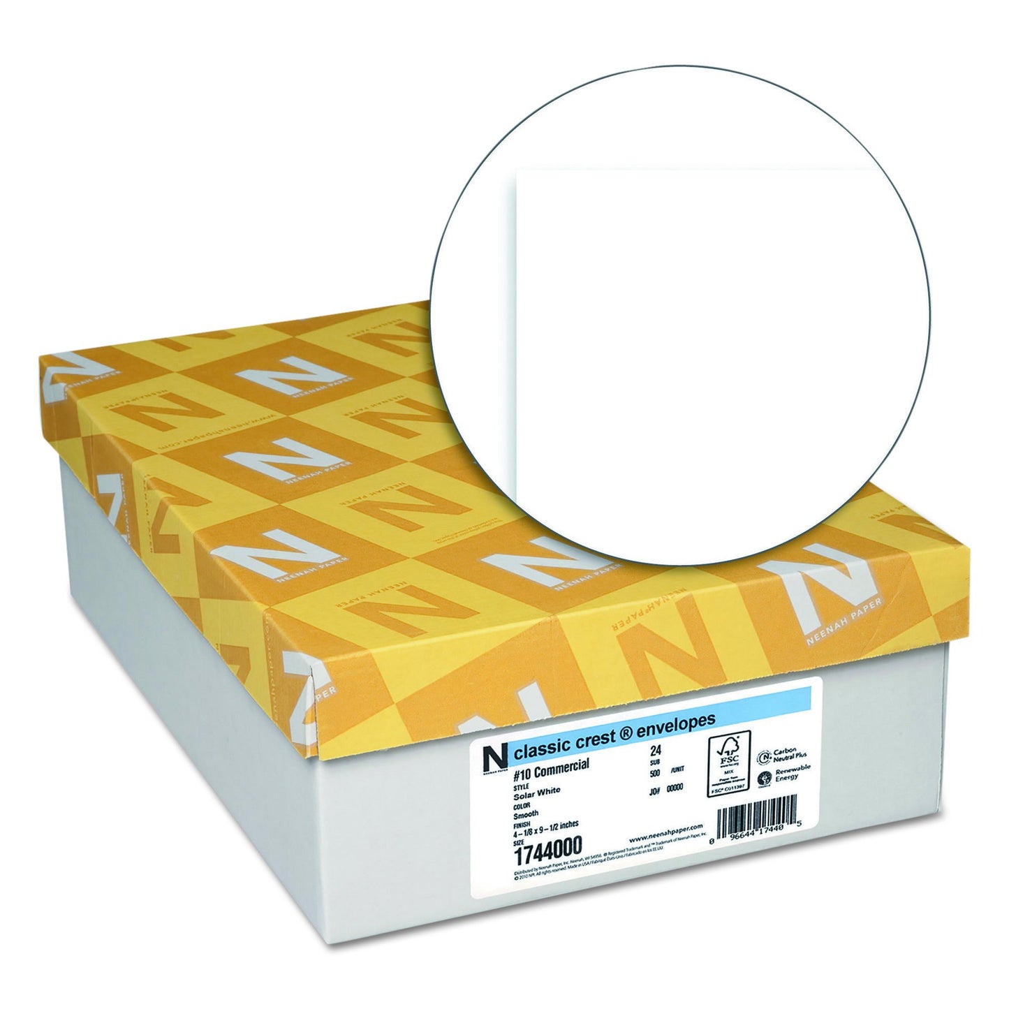 White #10 Envelopes, 4 1/8 x 9 1/2, 500-pack
