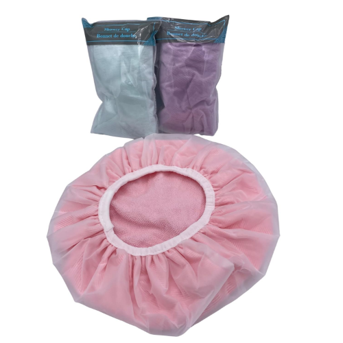 MODAIO-3 Pack, Shower Caps, Double Waterproof Layers Shower Cap, Reusable EVA Hair Caps for Hair Protection
