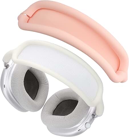 Pink Silicone Headband Cover for Headphones