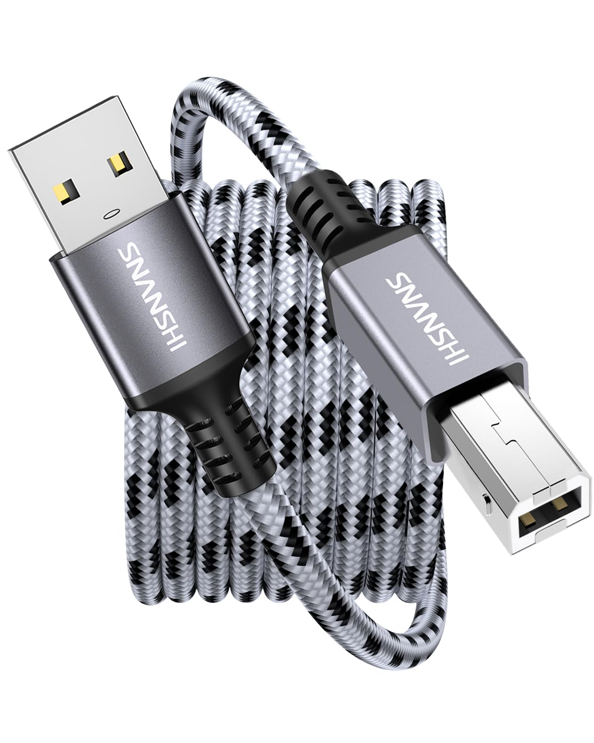 6 ft Nylon Braided USB Printer Cable