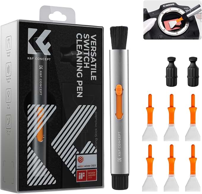 Versatile Lens Cleaning Pen with Tips and Swabs