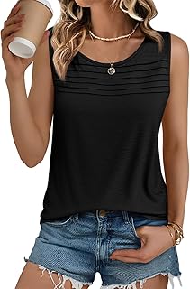 Women's Sleeveless Loose Fit Summer Tank Top