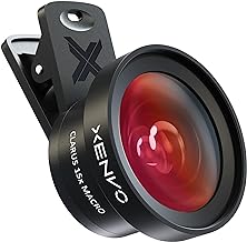 Lens Kit with Macro, Wide Angle, LED Light, and Case