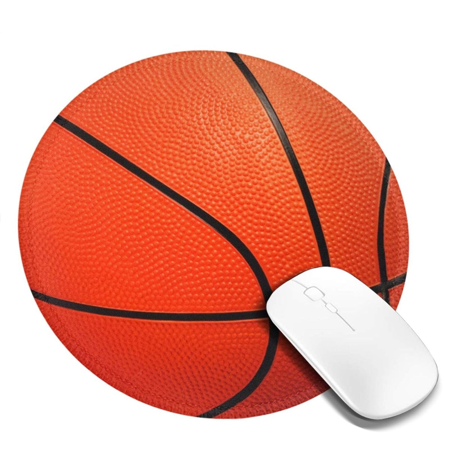 Cute Round Mouse Pad with Non-Slip Base for Desk
