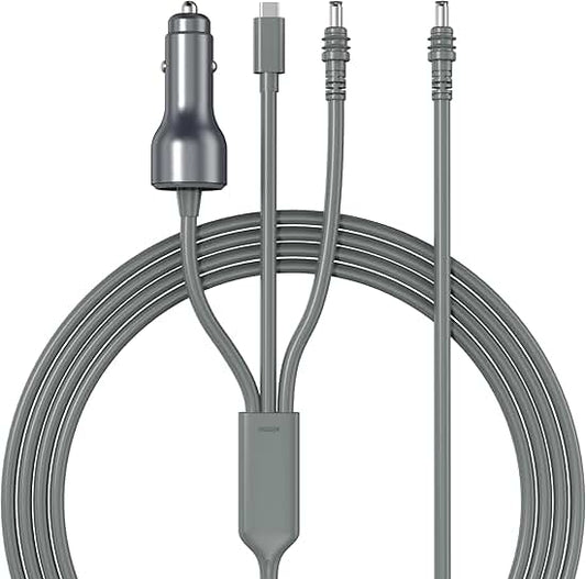 3-in-1 10FT USB-C Car Charger Cable