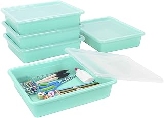 Letter Size Flat Storage Trays, 5-Pack