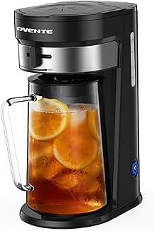 Iced Tea and Coffee Maker with 3QT Pitcher
