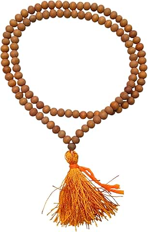 Sandwood Tibetan Japa Mala with 108+1 Beads, 6mm