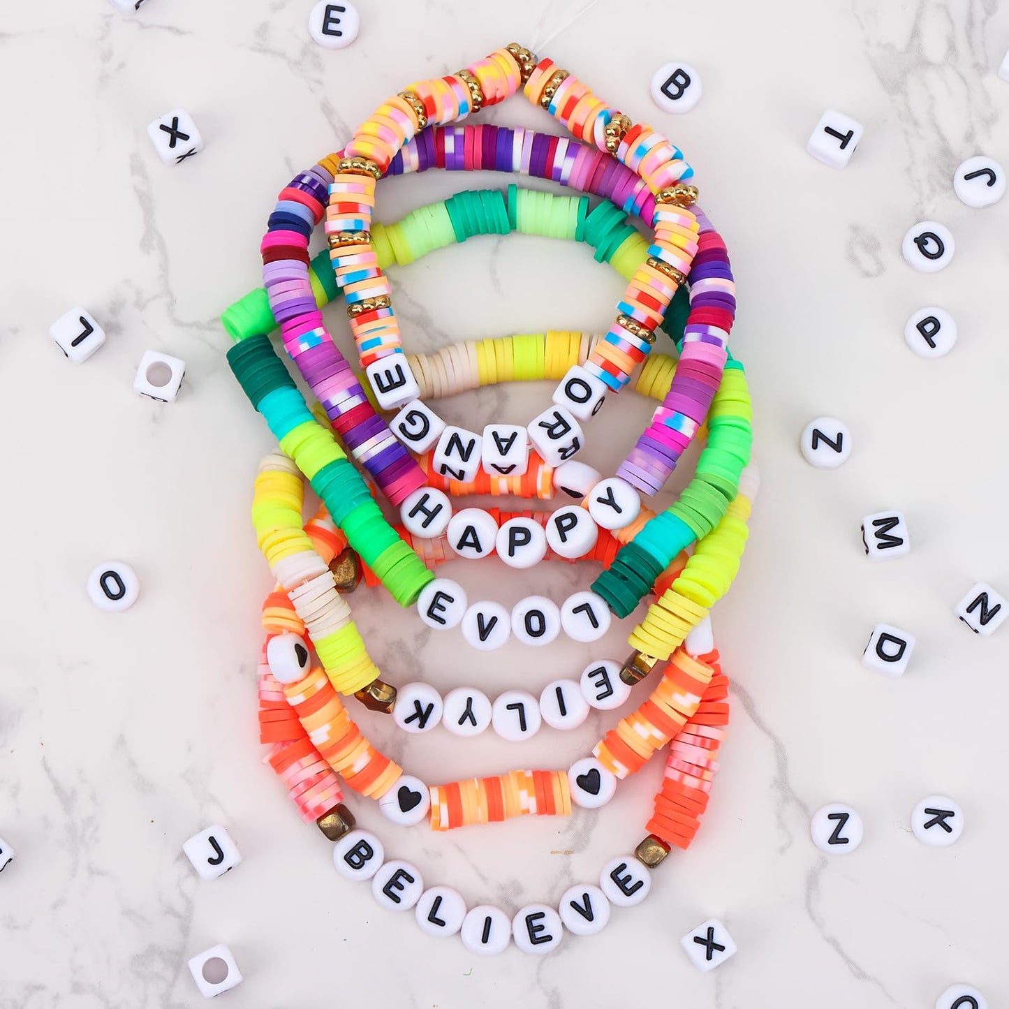 1904 Alphabet Beads for Bracelets and Jewelry Making