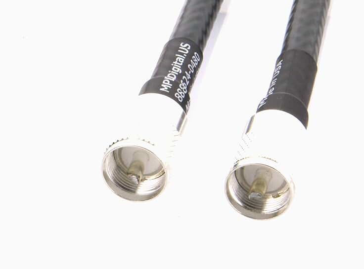10 ft UHF PL259 Male to Male Coax Cable