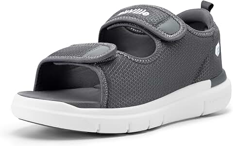 Wide Width Diabetic Sandals for Men with Arch Support