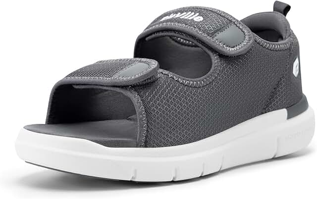 Wide Width Diabetic Sandals for Men with Arch Support