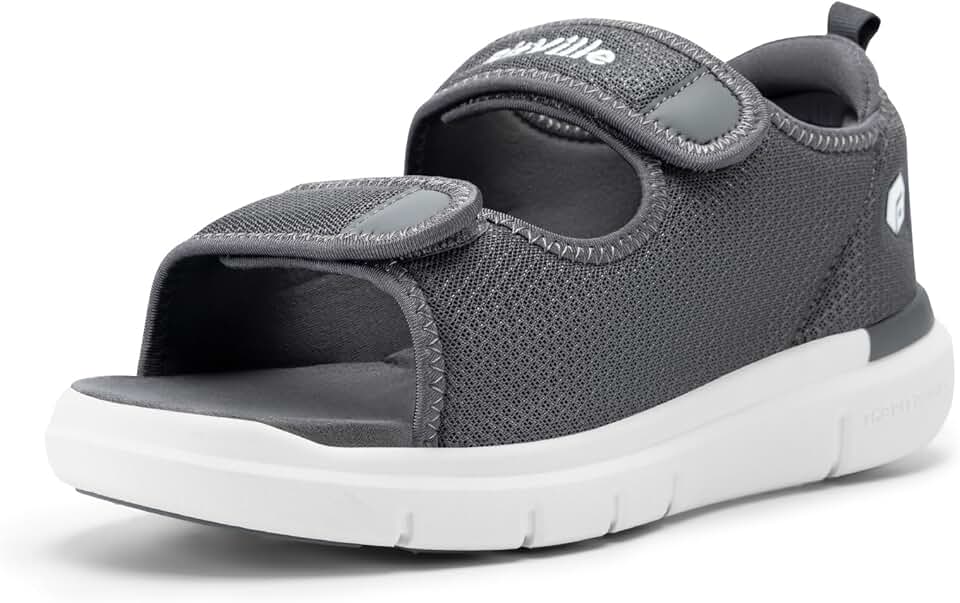 Wide Width Diabetic Sandals for Men with Arch Support