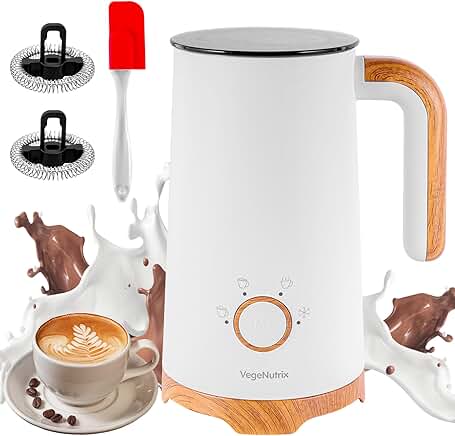 Electric Milk Frother and Steamer for Hot and Cold Foam