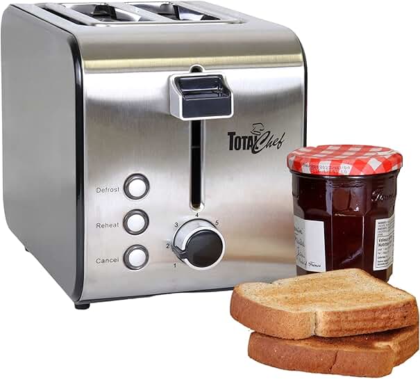 2-Slice Wide Slot Toaster for Bread, Bagels, Waffles