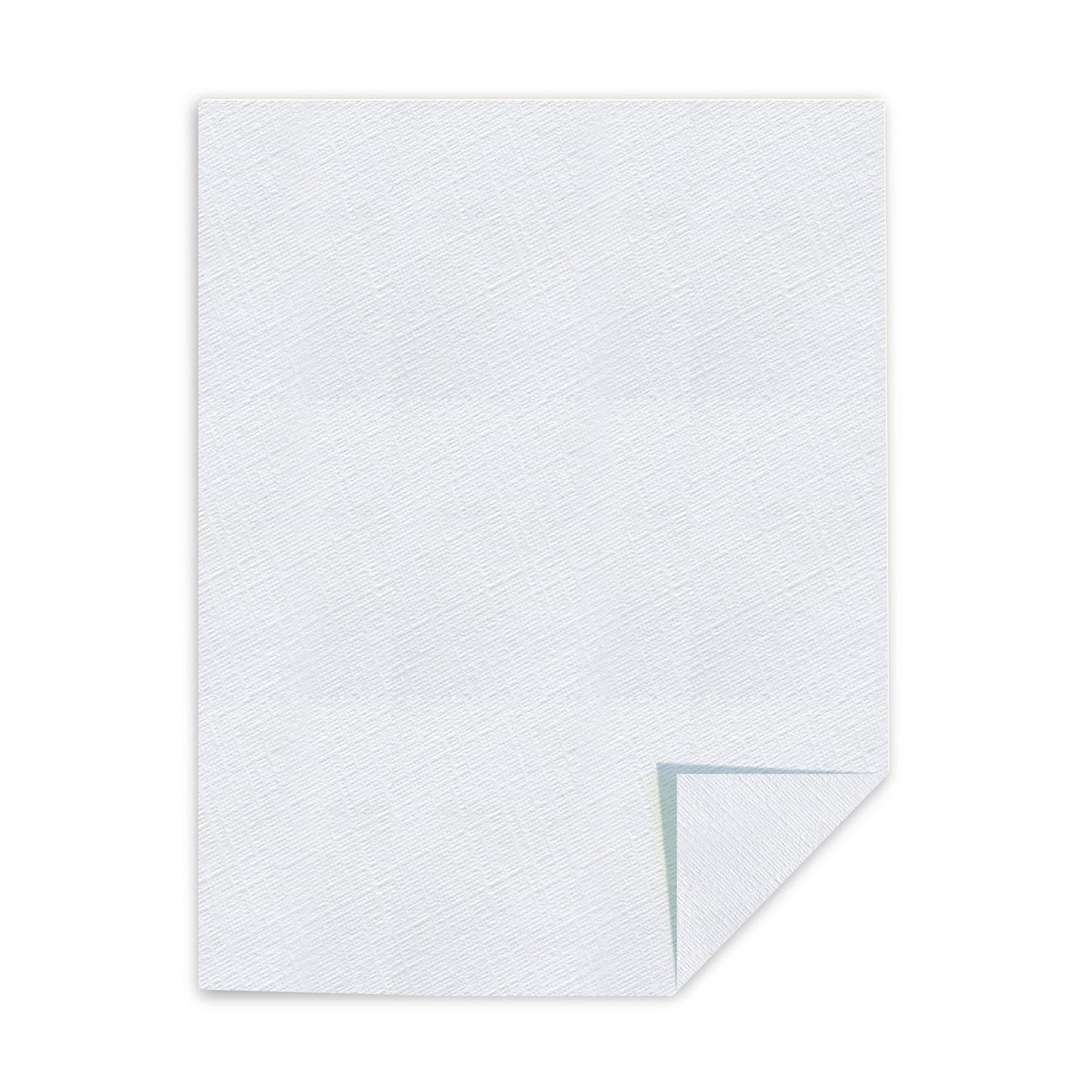 White 25% Cotton Linen Business Paper, 8.5 x 11, 100 Sheets