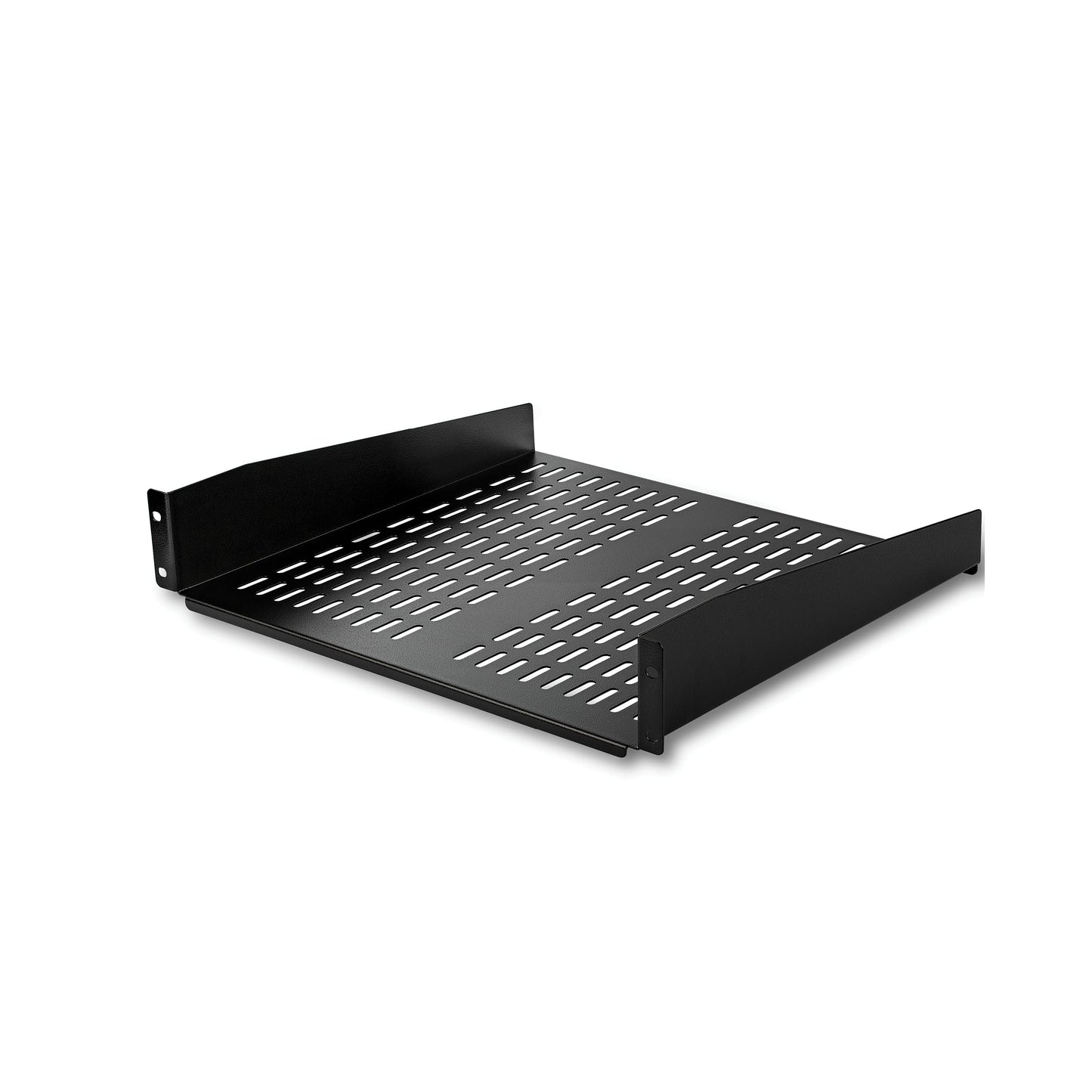 2U Server Rack Shelf - Universal Vented Rack Mount Cantilever Tray for 19" Network Equipment Rack & Cabinet - Heavy Duty Steel - Weight Capacity 50lb/23kg - 16" Deep Shelf (CABSHELFV)