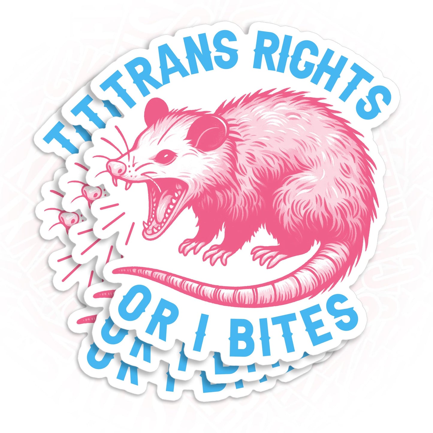 Set of three queer rights stickers, waterproof vinyl, 2 inches