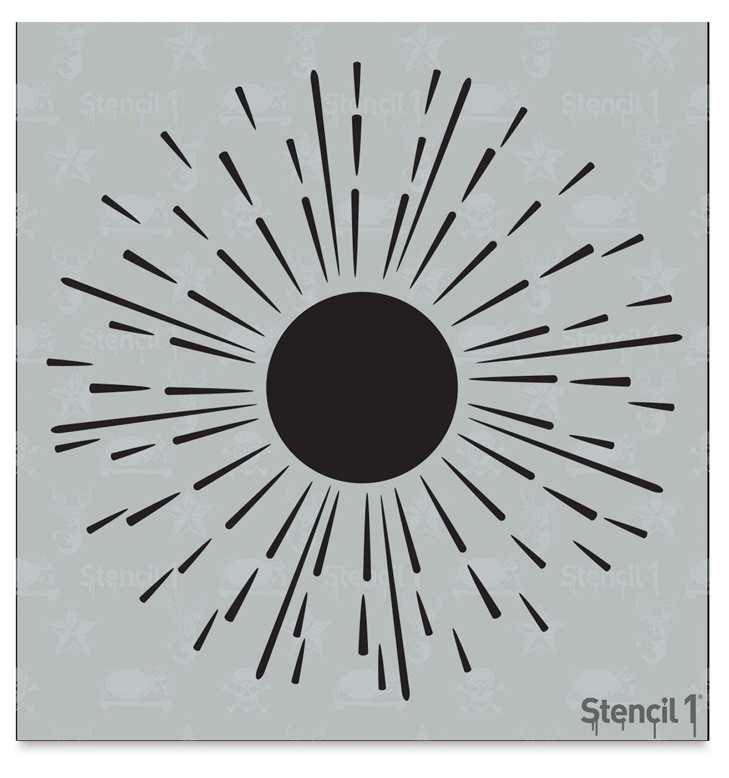 Radial 2 Reusable Art Stencils 5.75" x 6"