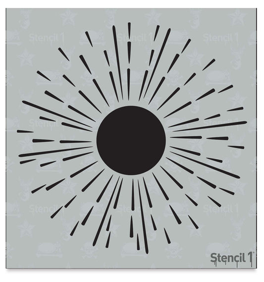 Radial 2 Reusable Art Stencils 5.75" x 6"