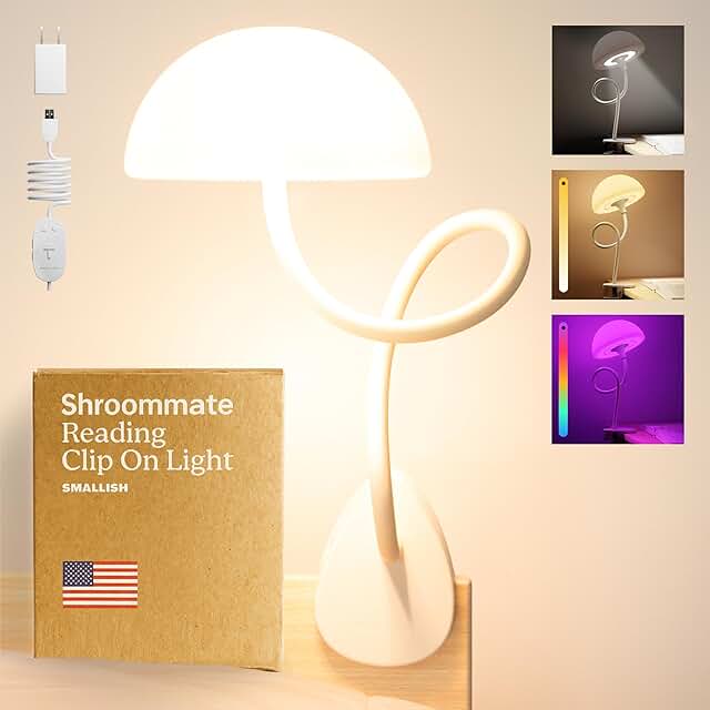 Clip-On Bedside Light with MultiColor LEDs