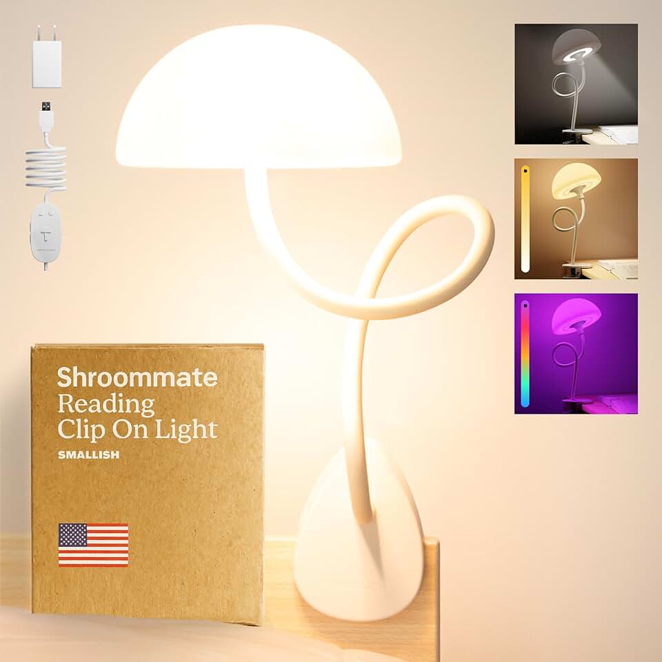 Clip-On Bedside Light with MultiColor LEDs
