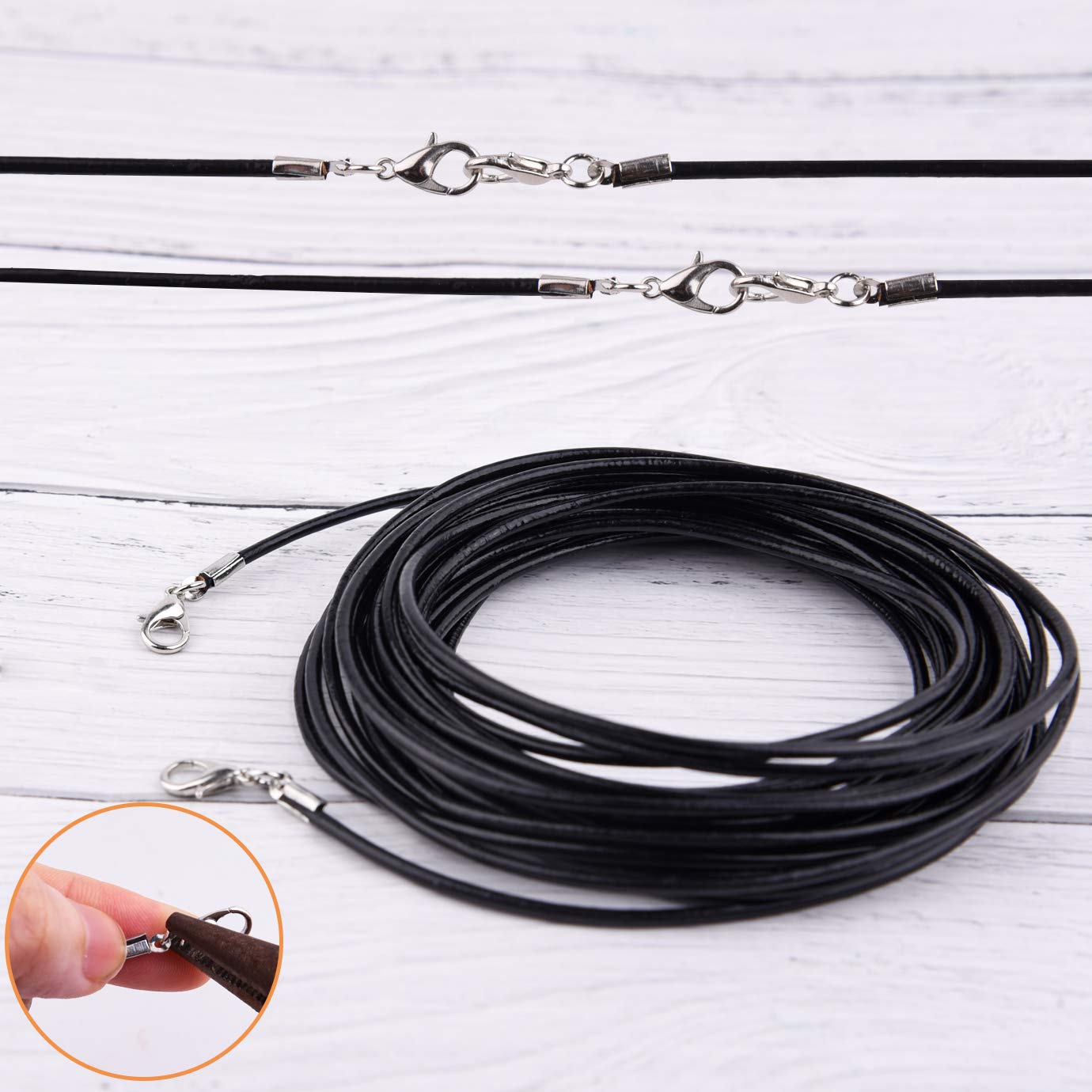 Genuine Leather Cord for Jewelry Making and Crafts