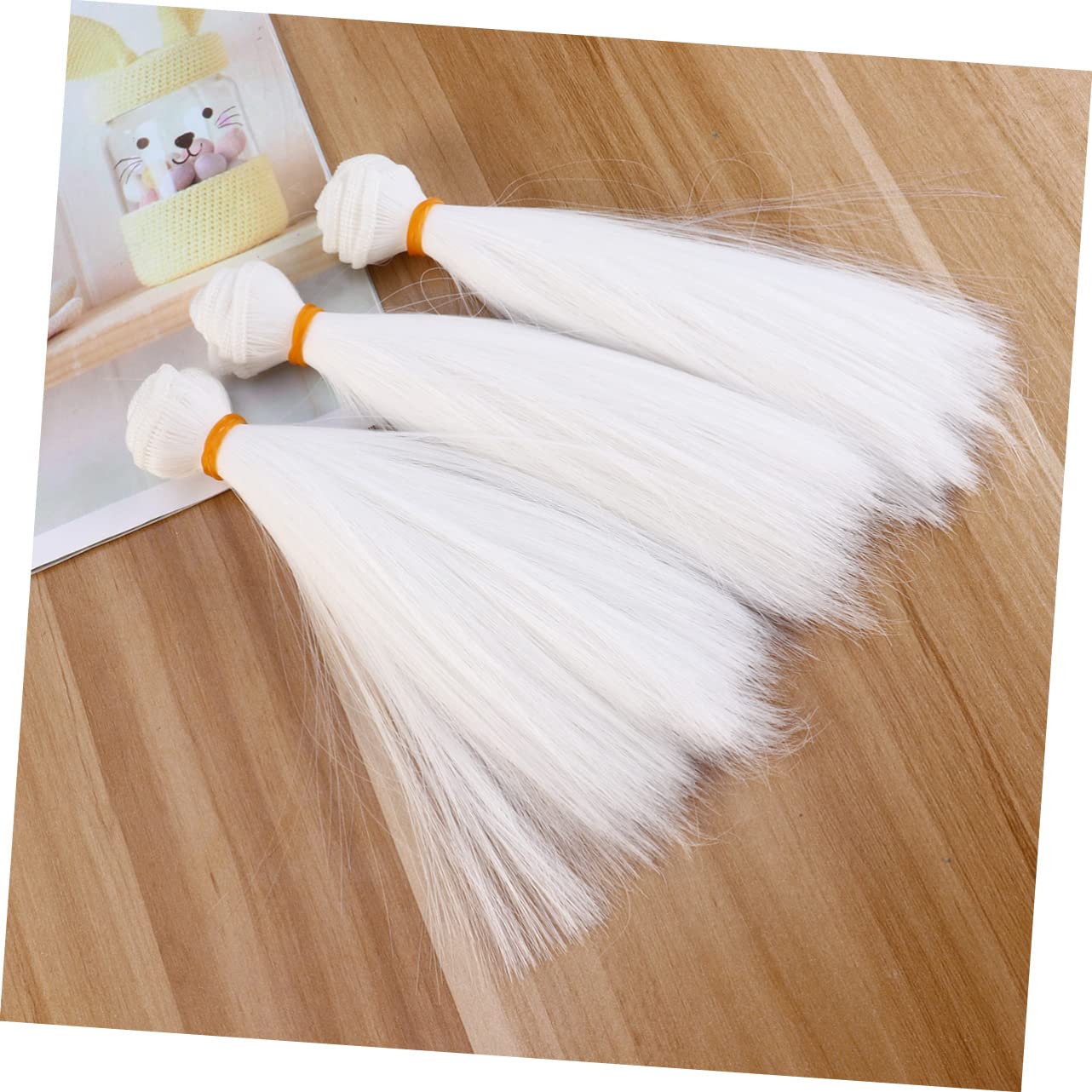 Colorful Locks DIY Doll Wig Kit 6pcs Straight Hair Wefts