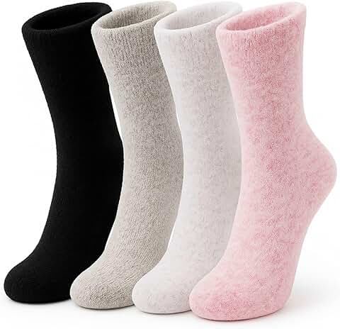 Ultra Soft Merino Wool Crew Socks for Women