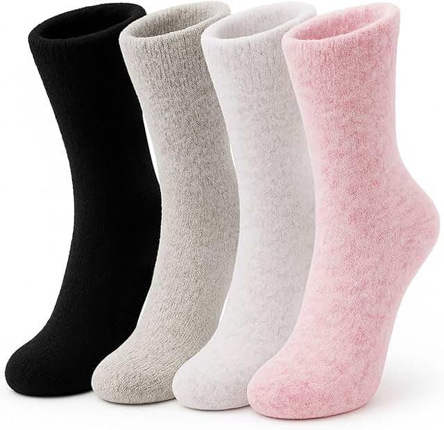 Ultra Soft Merino Wool Crew Socks for Women