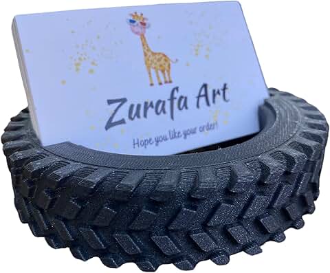 3D Printed Tire Business Card Holder for Auto Enthusiasts