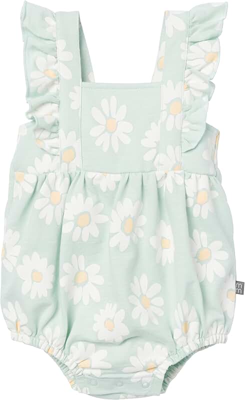 Purple Gingham Baby Girl Romper