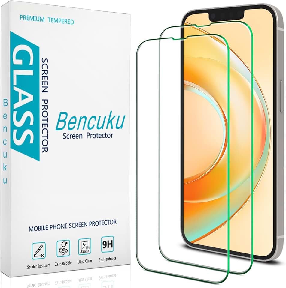 Two tempered glass screen protectors for iPhone 13 Pro Max