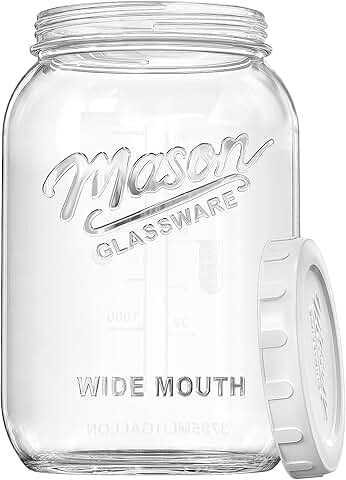 One Gallon Glass Jar with Airtight Lid