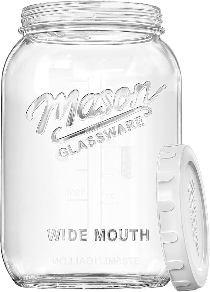 One Gallon Glass Jar with Airtight Lid